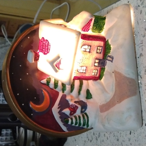 Handpainted XMas Night Light 4" with original box - Picture 2 of 6